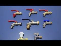 1/2 3/4インチのガーデン・ホースの胸当ての真鍮のホースのコックのプラスチック ハンドル